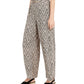 Ny Collection Women's Petite Hardware-Trim Printed Pants Beigekhaki Size Petite Medium