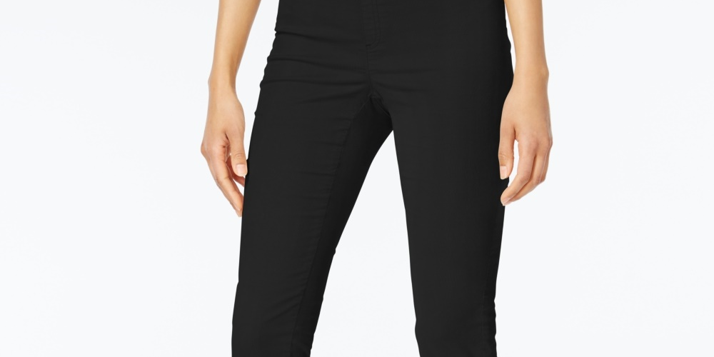 Karen Scott Women's Petite Corduroy Pull-On Pants Black Size Petite Small