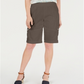 Style & Co Women's Comfort Waist Bermuda Shorts Brown Size -Petite L