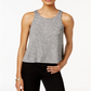 Bar III Women's Marled Tank Top Grey Size S