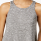 Bar III Women's Marled Tank Top Grey Size S