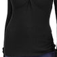 INC International Concepts Women's Twist-Front Sweater Black Size Small