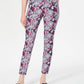 Charter Club Women's Petite Printed Tummy-Control Jeans Blue Size 2 P