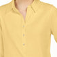 Charter Club Women's Supima Cotton 3/4-Sleeve Polo Yellow Size Small