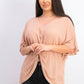 Style & Co Women's V-Neck Twist-Front Top Pink Size Large
