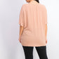 Style & Co Women's V-Neck Twist-Front Top Pink Size Large