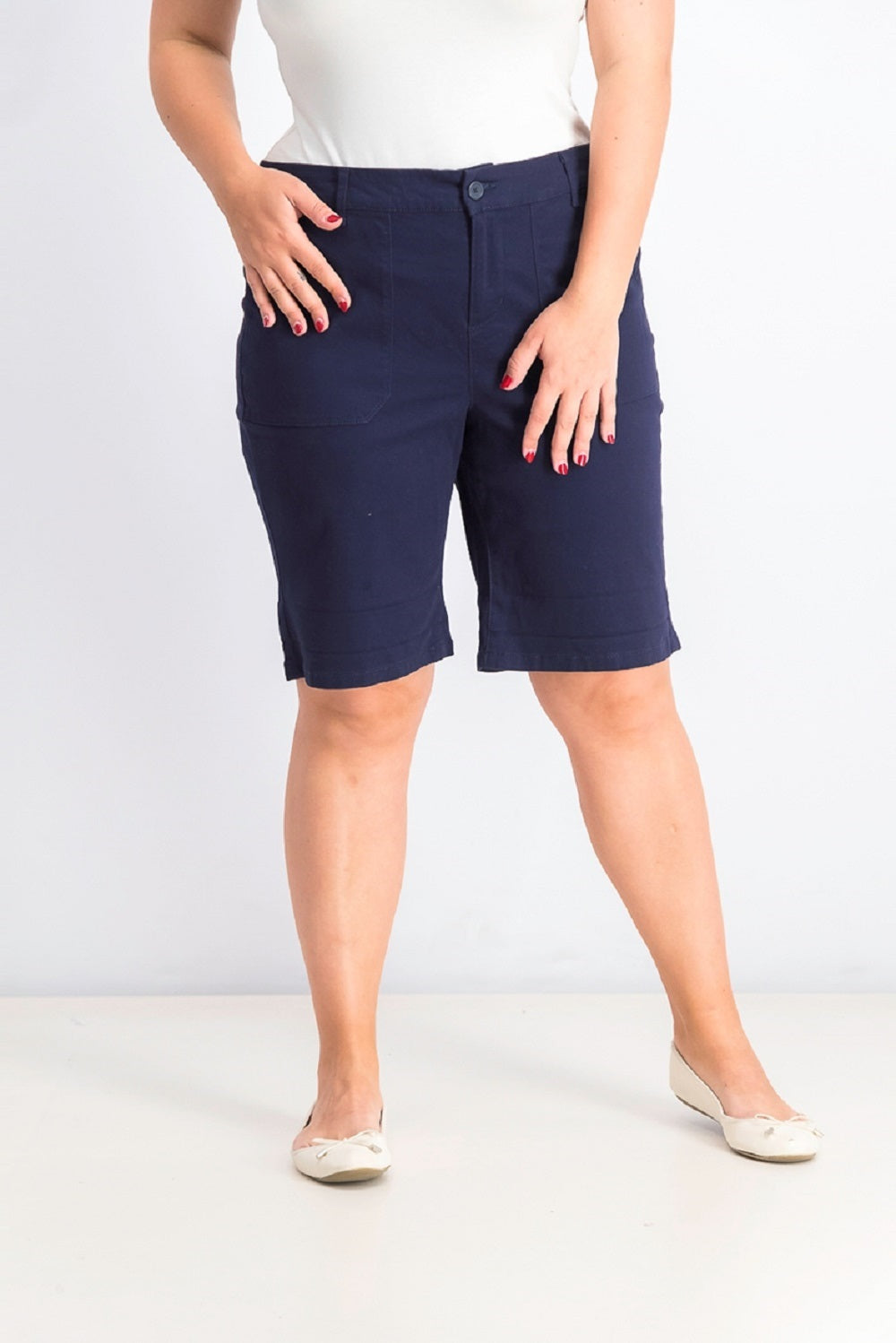 Charter Club Women's Navy Pocketed Shorts Blue Size 8