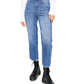 Free People Women's Blue Frayed Jeans Blue Size X-Small