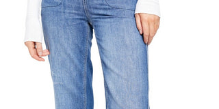 Free People Women's Blue Frayed Jeans Blue Size X-Small