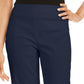 JM Collection Women's Grommet-TrimCapri Pants  Blue Size Small