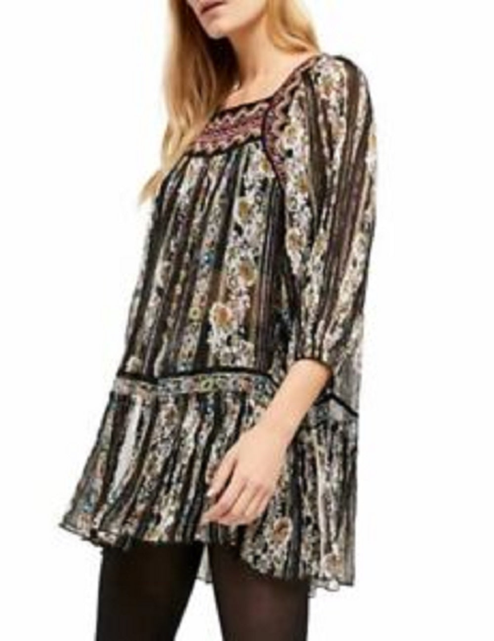Free People Women's Dance Magic Tunic Black Size X-Small