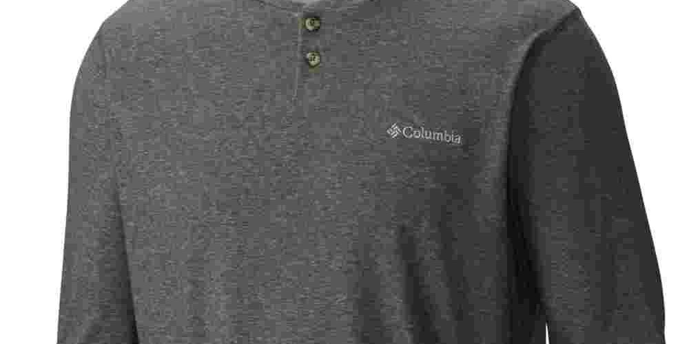 Columbia Men's Big & Tall Thistletown Park Henley Olive Green Heather Green Size 64