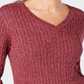 Karen Scott Women's Cotton Cable Knit Sweater Red Size Petite L