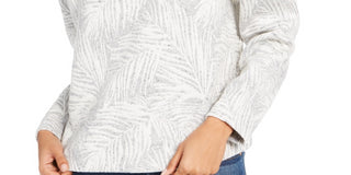 French Connection Women'sSekia Crop Pullover Grey Size Small