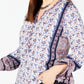 Style & Co Women's Plus Printed Top Blue Multi Size 0X