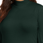 Style & Co Women's Solid Mock Neck Top Green Size 1X