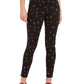 Charter Club Women's Floral Print Skinny Jeans Black Size 4