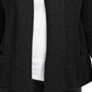 Charter Club Women's Cotton Cropped Cardigan Black Size Petite S