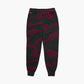 Lacoste Men's Live Rose Embroidered Camo Sweatpant Berry Jam-Black Size X-Large