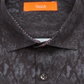 Tallia Men's Printed Collared Classic Fit Stretch Dress Shirt Black Size 14.5X32X33
