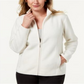 Karen Scott Women's Zeroproof Fleece Jacket Eggshell Size Petite L