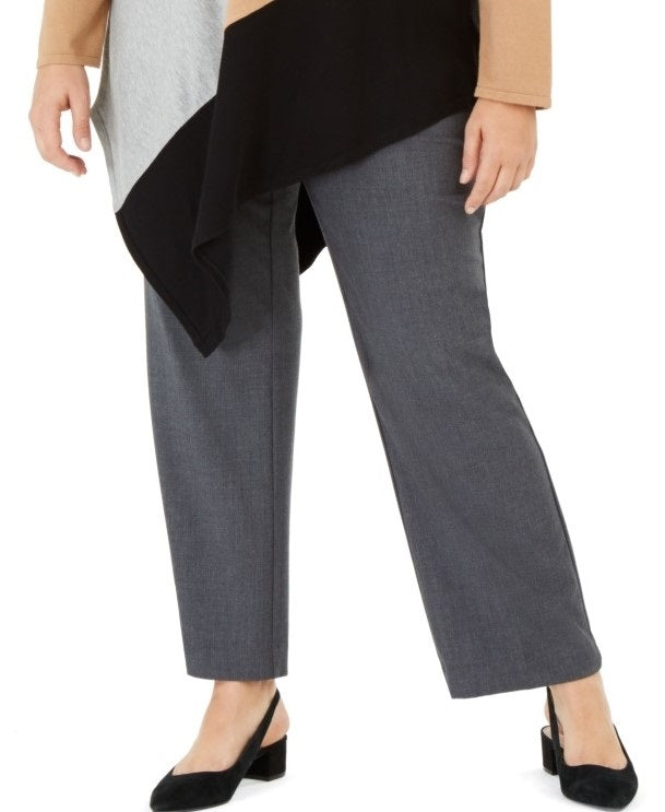 Alfani Women's Colorblock Asymmetrical Sweater Beige Size 0X