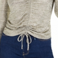 Bar III Women's Drawstring Top Silver Size XXS