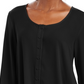 Style & Co Women's Swing Blouse Black Size Small