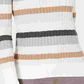 Karen Scott Women's Holly Striped Cotton Cable Sweater Beige  Muti Size X-Large
