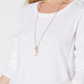Style & Co Women's Scoop Neck Top White Size PP