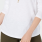 Style & Co Women's Scoop Neck Top White Size PP