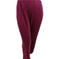 Karen Scott Women's Sport Velour Pants Purple Size XX-Large