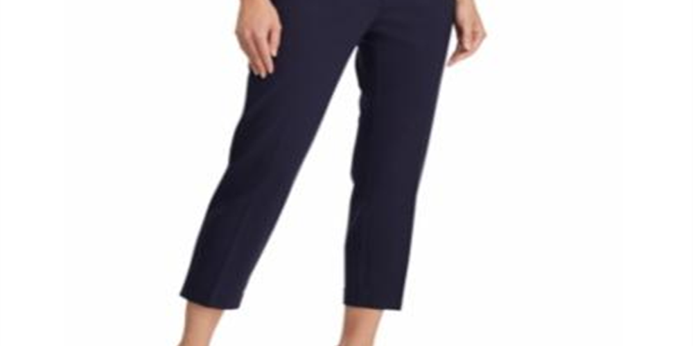Ralph Lauren Women's Mid Rise Ankle Trouser Pants Blue Size X-Small