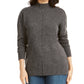 Karen Scott Women's Mock Neck Shimmer Sweater Gray Size Medium