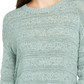 Style & Co Women's Tape Yarn Pullover Sweater Green Size Petite X-Small