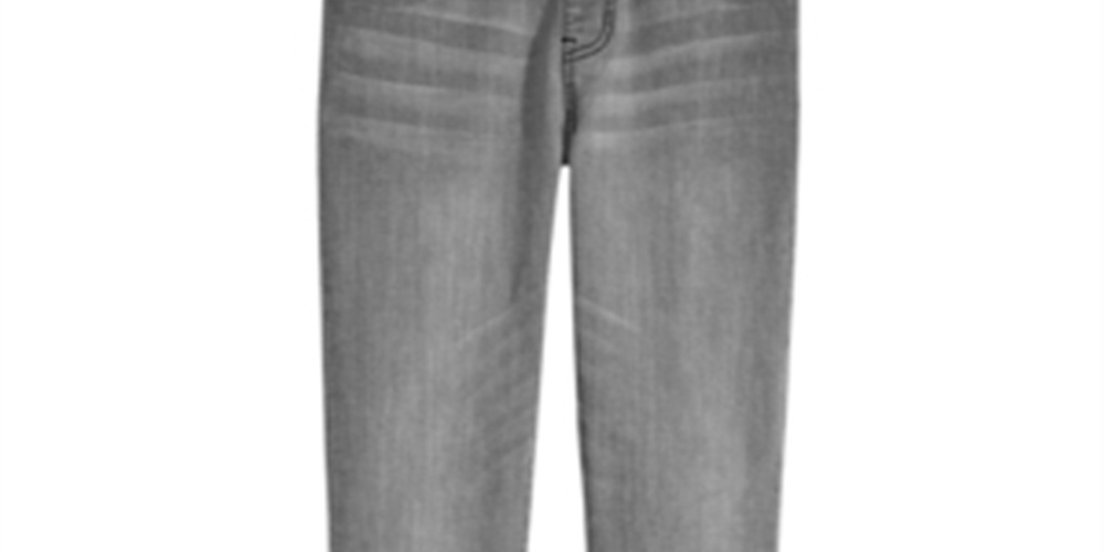 Jaywalker Big Boy's Knit Denim Joggers Gray Size M