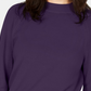 Karen Scott Women's Zip Back Mock Neck Sweater Purple Size Medium