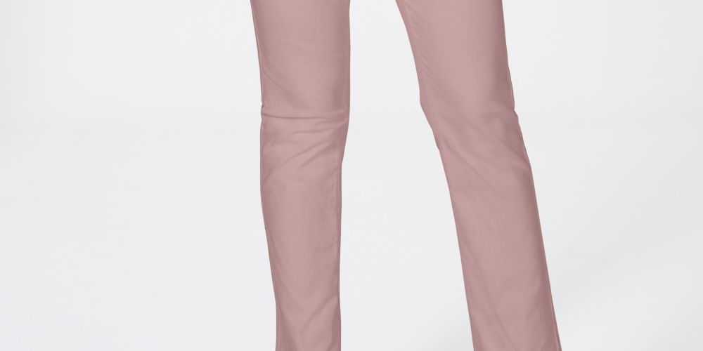 Charter Club Women's Lexington Straight Leg Jeans Pink Size 8 Petite