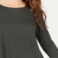 Alfani Women's Woven Back Top Green Size Large