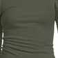 Bar III Women's Ruched Puffed Shoulder 3/4 Sleeve T-Shirt Green Size X-Large