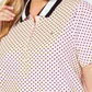 Tommy Hilfiger Women's Plus Size Dot Print Polo Top Pink Size 1X