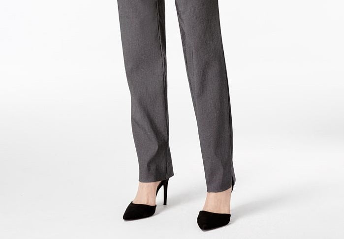 Charter Club Women's Cambridge Skinny Pull On Tummy Control Pants Gray Size 16S