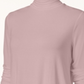 JM Collection Women's Turtleneck Top Pink Size S