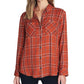 Sanctuary Women's Plaid Long Sleeve Collared Button Up Top Size X-Large