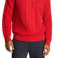 Nautica Men's Sail Classic Fit Cable Knit Sweater Red Size X-Large
