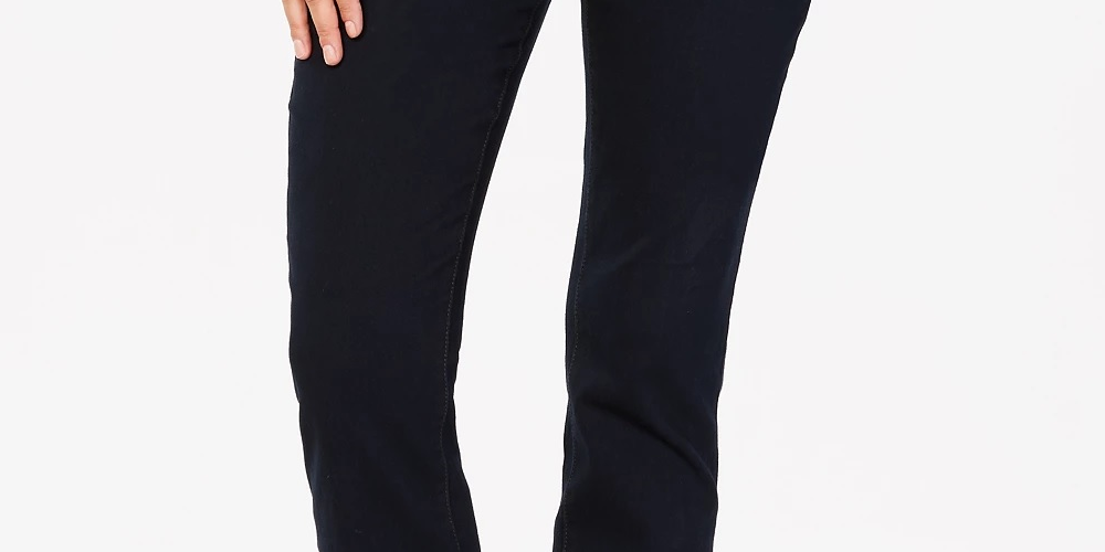 Style & Co Women's Mid Rise Bootcut Jeans Navy Size 12S