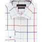 Tommy Hilfiger Men's Slim Fit Check Dress Shirt Red Size 14.5X32-33