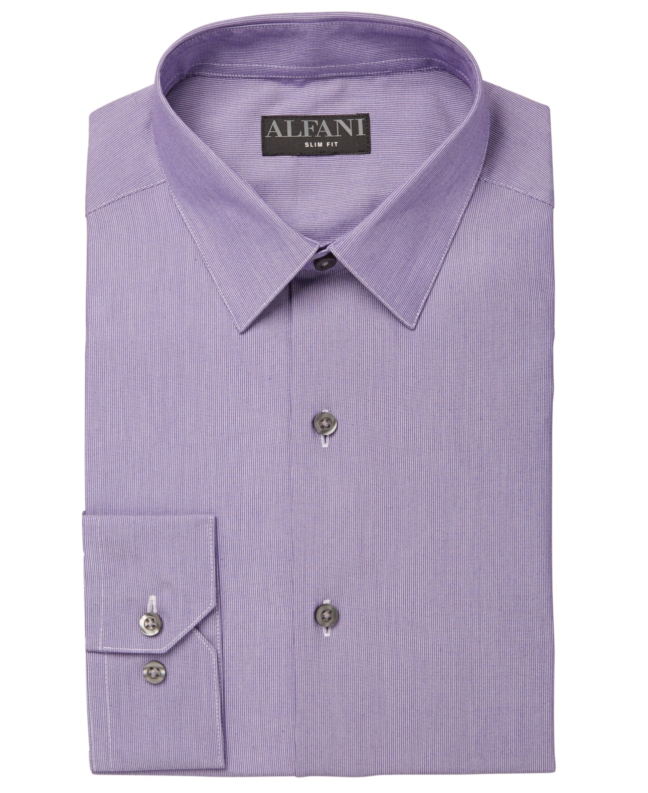 Alfani Men's AlfaTech Dress Shirt Purple Size XL 17-17/5