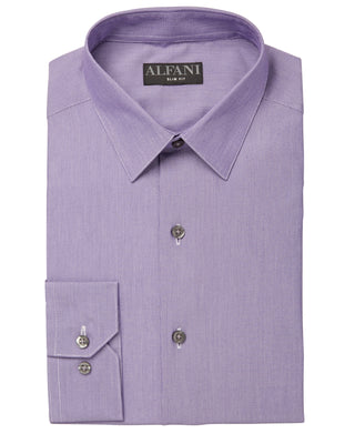 Alfani Men's AlfaTech Dress Shirt Purple Size XL 17-17/5