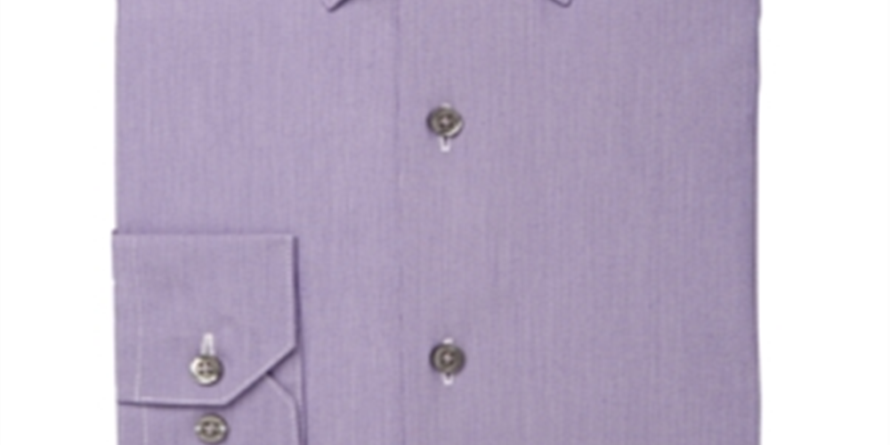 Alfani Men's AlfaTech Dress Shirt Purple Size XL 17-17/5